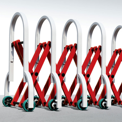 barrière escamotable pliante se pliante expansible se pliante en aluminium de sécurité routière de porte de barrière